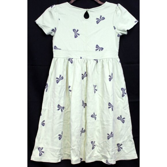 2008 Gymboree Classroom Kitty Light Green Dress sz 10 Grey Bow Print BTS Fall - Picture 4 of 6